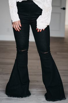 Flare Pant, Black Media, Flare Pants, Love A, Bell Bottoms, In Style, Elastic Waist, High Rise, Elastic