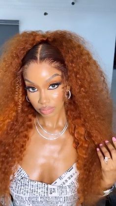 Paint Ideas 2023, Curly Wig Hairstyles, Nails Paint, Ginger Hair Color, Braided Cornrow Hairstyles, Dope Hairstyles, Cornrow Hairstyles