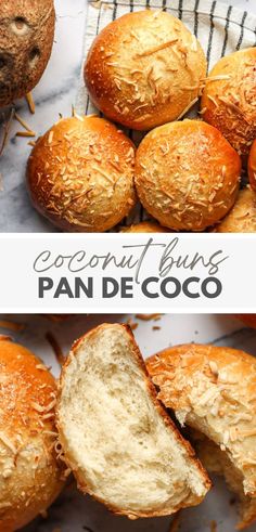 Pan De Coco Recipe Coconut Buns Coconut Buns Recipe, Pandecoco Recipe, Venezuelan Recipes, Coconut Rolls, Coco Bread, Coconut Bread Recipe, Coconut Buns, Night Dinner Recipes