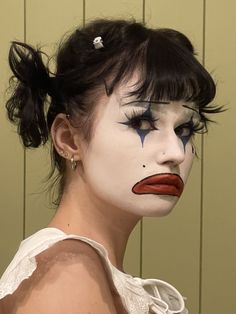 Teknik Makeup, 얼굴 드로잉, 얼굴 그리기, Cute Clown, Halloween Makeup Inspiration, Clown Faces