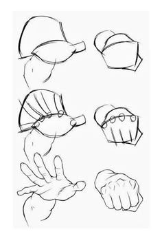 the steps in how to draw an animal's head with hands and feet, including one