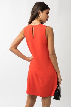 MODEL IS WEARING A SIZE SMALLMODEL SPECSHEIGHT: 5'10"BUST: 33BWAIST: 23.5"HIPS: 35"Made In: GuatemalaFabric Contents: 100% POLYESTER Red Sleeveless Mini Dress With Back Zipper, Simple Sleeveless Dress, Kids Activewear, Athleisure Tops, Essential Wardrobe, Long Sleeve Kids, Denim Outerwear, Leggings Kids, Kids Swimwear