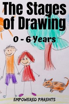 Childrens' drawings develop in predictable stages. Find out what stage of drawing your child is in and how you can help develop their creativity. #stagesofdrawing #teachyourchildtodraw Preschool Drawing Ideas, Preschool Drawing, Child Development Stages, Mat Man, Child Illustration, Intellectual Development