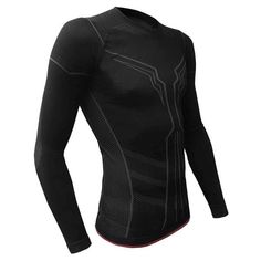 Cycle Tribe Product Sizes Funkier Merano Base Layer Long Sleeve Compression Activewear, Functional Compression Tops For Outdoor Activities, High Stretch Black Top For Outdoor Activities, High Stretch Black Tops For Outdoor Activities, Black High Stretch Tops For Outdoor Activities, Black Stretch Top For Outdoor, Black Compression Activewear For Winter, Breathable High Stretch Outdoor Tops, Black Crew Neck Activewear For Outdoor Activities