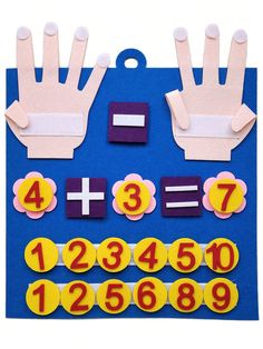 1pc Random Color Kid Felt Finger Numbers Math Toys, Children Counting Early Learning Educational Board, For Toddler Teaching Aid,Kindergarten Math Made Fun Toy(Some Parts Are Sent Random) Blue    Non-woven Fabric     Kids Educational Toys, size features are:Bust: ,Length: ,Sleeve Length: Toddler Math, Math Toys, Math Manipulatives, Teaching Toddlers, Development Activities, Educational Board, Early Math, Teaching Aids, Educational Toys For Kids