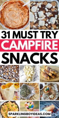 Campfire snacks are perfect for outdoor fun. Discover easy campfire treats and campfire food ideas that everyone will love. Enjoy classic s'mores recipes, sweet campfire desserts, and savory campfire snack ideas. Try quick camping snacks like campfire popcorn and campfire cones. Explore campfire cooking with foil pack campfire meals and campfire skewers. These camping recipes are ideal for kids and adults alike. Also, try campfire marshmallow ideas and outdoor snacks.