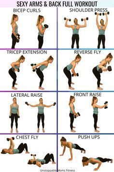 a woman doing exercises with dumbbells and exercise balls in her hands for back workout