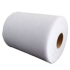 a roll of white paper on a white background