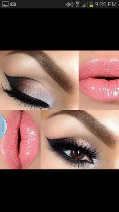 Smokey Brown/Black eyeshadow Makeup Cantik, Make Up Looks, Gorgeous Makeup, Makeup For Brown Eyes