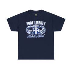 82nd Fort Liberty Alcoholic Athletes - the true sports competition. NOTE:These are not stock items, they are printed on demand and cannot be returned for a size exchange only same size changes for product defects (holes, print errors) 5.3 oz. Pre-shrunk 100% cotton Double-needle stitched neckline, bottom hem and sleeves Tearaway label ITEM FEATURES S M L XL 2XL 3XL 4XL 5XL Width, in 17.99 20.00 21.97 23.98 25.98 27.99 30.04 31.97 Length, in 28.00 29.00 30.00 31.00 32.00 33.00 34.00 35.00 Sleeve Cotton Graphic Tee Activewear With Logo, Blue Logo Print Activewear For Sports, Blue Graphic Workout T-shirt, Blue Graphic Print Workout T-shirt, Cotton Graphic Tee For Sports, Athletic Fit T-shirt For Sports, Pre-shrunk, Cotton Graphic Tee Activewear For Sports, Cotton Graphic Tee Activewear, Athleisure T-shirt For Sports Events