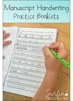 Manuscript Printing Handwriting Practice Booklets Third Grade Handwriting Practice, Proper Handwriting, Basic Handwriting, Simple Handwriting, Manuscript Handwriting, Penmanship Practice, Manuscript Writing, Handwriting Ideas, Learn Handwriting