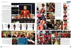 an article in the magazine features images of people playing instruments and singing with other musicians