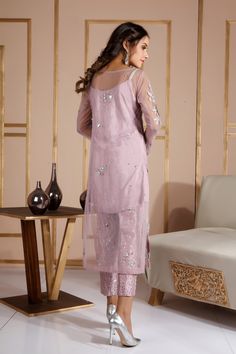 Camila | Pakistani Designer Outfit | Sarosh Salman Pink Sequined Straight Kurta Set, Sequin Straight Kurta Sets, Designer Wear Sequin Straight Kurta Set, Pink Party Kurta With Sequins, Pink Sequined Kurta For Party, Pink Sequined Party Kurta, Party Straight Kurta Set With Sequins, Sequin Straight Kurta Set For Party, Party Salwar Kameez With Pearl Embroidery