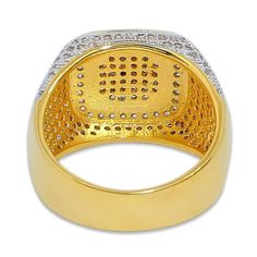 OUR ICEY SQUARE RING IS THE ELEMENT YOU NEED TO AFFIRM YOUR STYLE. WITH A BRILLIANT APPEARANCE IT WILL MAKE YOU A TRUE RAPPER, IMPOSING RESPECT AND STYLE. 14K Gold Plated: 5x PVD Plating & VVS CZ Stones PREMIUM Quality: Handcrafted Piece No form of discomfort on your skin Clean Iced Out details Weight: 15gr FREE STANDARD SHIPPING Formal Gold Iced Out Rings, Gold Diamond Ring With Iced Out Detail, Gold Iced Out Diamond Ring, Iced Out Gold Diamond Ring, Gold Iced Out Diamond Ring As A Gift, Gold Iced Out Diamond Ring Gift, Gold Square-cut Diamond Ring, Gold Iced Out Wedding Rings, Yellow Gold Iced Out Jewelry Ring