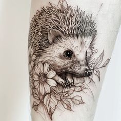 Vibrant Hedgehog Tattoo Design Pack Hedgehog Tattoo Design, Wild Animal Tattoos, Cottagecore Tattoo, Hedgehog Tattoo, Cute Tattoo Ideas, Wildlife Tattoo, Cute Tattoo, British Wildlife, Wild Heart