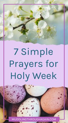 This blog post will prepare your heart each day of Holy Week, with scriptures and prayers to help you focus on Jesus during His last days on earth. For additional study, download the free prayer printable, and use it as a daily guide during Holy Week. #prayerprintable #HolyWeek Holy Wednesday, Holy Monday, Thursday Prayer, Wednesday Prayer, Monday Prayer, Morning Scripture, Sunday Prayer, Healing Prayers, Holy Thursday