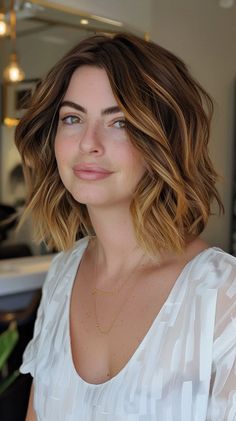 38 Cute Caramel Balayage Hairstyles You Need To Try In 2024 Caramel Hair Color Balayage, Brown And Caramel Hair, Brown And Caramel Hair Color, Caramel Balayage Highlights, Pretty Brown Hair