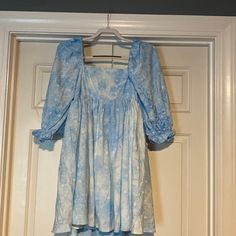 Nwot Women’s Judith March Light Blue/White Babydoll Dress Size Medium. Never Worn. Comes From A Pet Free/Smoke Free Home. March Dresses, White Babydoll Dress, White Babydoll, Judith March, Babydoll Dress, Baby Dolls, Blue White, Light Blue, Blue And White