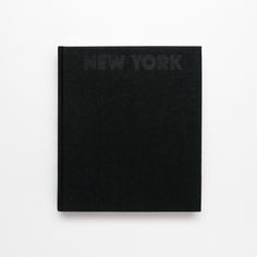 a black book with the words new york on it