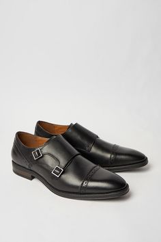 Black Formal Leather Monk strap Brogue Shoe Brogue Shoe, Tom Ford Suit, Burgundy Suit, Brown Suits, Black Formal, Brogue Shoes, Big And Tall Outfits, Green Shoes, Monk Strap