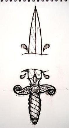 Knife Drawing, Knife Tattoo, Kunst Tattoos, Tattoo Zeichnungen, Tumblr Art, Tattoo Desings, Dark Art Drawings, Pencil Art Drawings, Art Drawings Sketches Creative