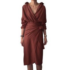 Chic V-neck Wrap Dress For Day Out, Chic Spring V-neck Wrap Dress, Long Sleeve V-neck Dress For Date Night In Fall, V-neck Long Sleeve Dress For Summer Evening, Chic Long Sleeve V-neck Dress For Day Out, Casual V-neck Long Sleeve Dress For Fall, Chic V-neck Long Sleeve Dress For Summer, Elegant Wrap Dress For Day Out, Casual Long Sleeve V-neck Dress For Fall