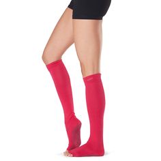 Half Toe Scrunch Knee High Grip Socks * Pilates Wear, Toe Touches, Barre Pilates, Leg Warmer, Barre Workout, Toe Socks, Ballet Slippers, Dance Class, Toe Designs