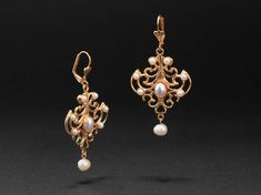 One pair of completely handmade earrings from Italy set with synthetic white pearls.  Crafted from hypoallergenic nickel-free french brass, and coated in 14 karat gold, these earrings allow you to adorn yourself with ancient Italian fashion! Italian Gold Jewelry, Ear Earrings, Wedding 2024, Italian Jewelry, Character Designs, Pearl Drop Earrings, Pearl Drop, Italian Style, Italian Fashion