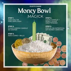 Money Candle Spell, Hoodoo Magic, Spells Magic, Money Abundance, Prosperity Spell, Money Candle