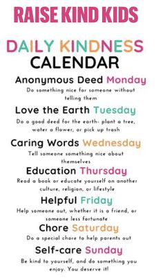 the daily kind of kids's calendar