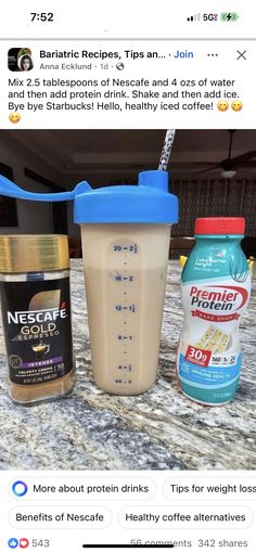 Premier Protein Diet, Premier Protein Smoothie Recipes, Premier Protein Drinks, Easy Coffee Drinks Recipes, Cold Coffee Drinks Recipes, Full Liquid Diet, Easy Coffee Drinks, Coffee Drinks Recipes, Protein Drink Recipes