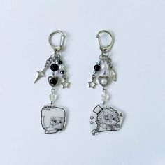 BSD Keychain Fyolai Keychain | Inspired by Fyodor and Nikolai | Matching Jewelry Fyodor And Nikolai, Keychains Anime, Anime Bungo Stray Dogs, Random Idea, Beads Keychain, Beads Inspiration, Bracelet Keychains, Self Defense Keychain, Bungou Stray Dogs Characters