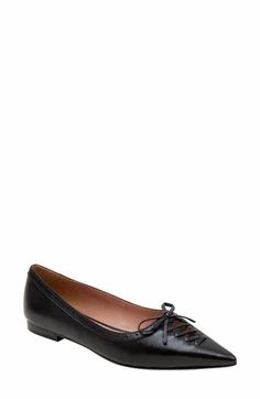 Nine West Jesike Pointed Toe Flat (Women) | Nordstrom Elegant Shoes Flat, Mary Jane Ballet Flats, Slingback Flats, Elegant Shoes, Womens Ballet Flats, Mary Jane Flats, Pointed Toe Flats, Fabric Gift Bags, Franco Sarto