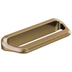 an image of a brass finish toilet paper dispenser