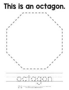 this is an octagon worksheet