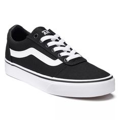 Vans VN0A3IUN187 Womens Ward Logo Lace-up Shoes, 6 Black/White VANS, VN0A3IUN187 BRAND NEW Fully Functional BRAND NEW – Inventory is in “BRAND NEW” retail ready condition and in original packaging. UPC: 191478073877 Weight: 1.80 lbs Dimensions: 7.80 x 3.40 x 5.00 in 90-Day Warranty A 90-day Warranty is included for free with every product on VIPOUTLET. Yup, we are confident in our refurbishment. Product Description Refresh your skater style with these women's Ward sneakers from Vans. Comfort and Vans Dress, Dresses With Vans, Black And White Vans, Women Skates, Sparkly Heels, White Vans, Black Vans, Prom Shoes, Skater Style