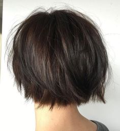 Short Razored Bob For Straight Hair Kort Bob, Hairstyles Bob, Short Bobs, Short Hair Lengths, Cute Short Haircuts, Layered Hairstyles, Short Brown Hair