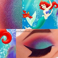 Little Mermaid Makeup, Ariel Makeup, Disney Character Makeup, Mermaid Makeup Tutorial