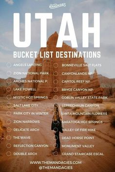 the ultimate guide to utah bucket list destinations