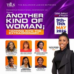 the poster for another kind of woman taping into the extraordinary women's conference