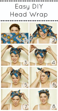 Ways To Wear Bandanas, Mode Turban, Hair 2018, Hair Wraps, Short Haircut