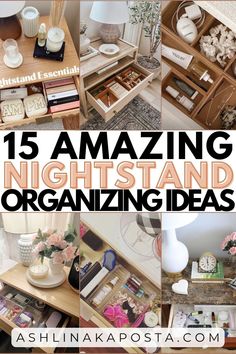 15 amazing nightstand organizing ideas