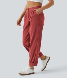 Women’s Mid Rise Button Zipper Side Pocket Corduroy Casual Pants - Halara Functional Fashion, Casual Trousers, Women's Trousers, Side Pocket, Trousers Women, Fabric Care, Casual Pants, Pant Jumpsuit, Mid Rise