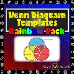 the venn diagram templates rainbow pack