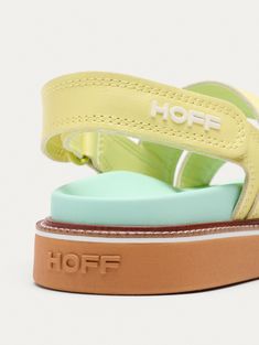 The ROAD sandal is the ideal travel partner for all summer escapes. The straps are made of leather, and they are softly cushioned for a snug fit. The contrast Hoff logo plaque accent on the heel strap provides a stylish touch, and the hook-and-loop fastening makes quick and simple adjustments possible. You feel comfortable thanks to the bio sole and multicolored rubber outsole, which enables you to comfortably navigate almost any terrain. The ROAD sandal is the ideal travel partner for the summe Pocket Full Of Sunshine, Travel Partner, Summer Escape, Stiletto Shoes, New Sneakers, Crazy Shoes, Wallet Accessories, Shoe Porn, Womens Casual Outfits