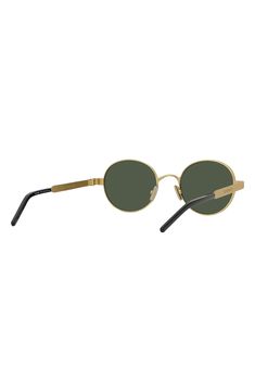 Polished round frames add glamorous charm to these Italian-made sunglasses fitted with scratch-resistant CR-39 lenses. 49mm lens width; 21mm bridge width; 140mm temple length 100% UV protection CR-39 lenses Adjustable nonslip nose pads Metal Made in Italy Small Round Sunglasses, Round Frames, Uv Protection, Givenchy, Round Sunglasses, Temple, Lenses, Bridge, Nordstrom