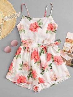 Floral Cami, Jumpsuit Elegant, Out Back, Ladies Dress Design