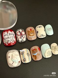 Natural Gelish Nails, Korean Nails, Cute Nail Art Designs, Gel Nails Diy