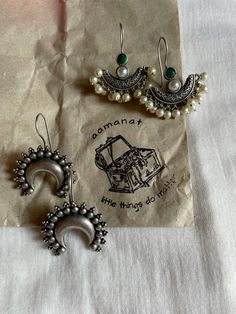 Indian Jewellery Aesthetic, Desi Earrings, Oxidised Jewelry, Trendy Silver Jewelry, Oxidized Jewellery, Oxidised Earrings