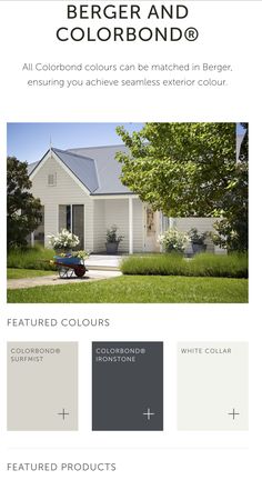 the exterior color scheme for a house